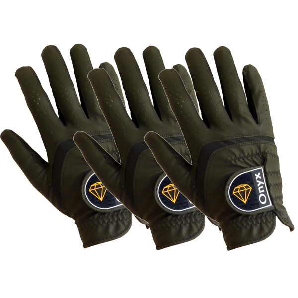 Onyx - Ladies Golf Gloves - 3 Pack