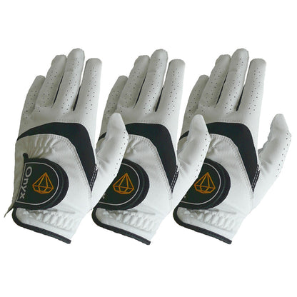 Onyx - Ladies Golf Gloves - 3 Pack